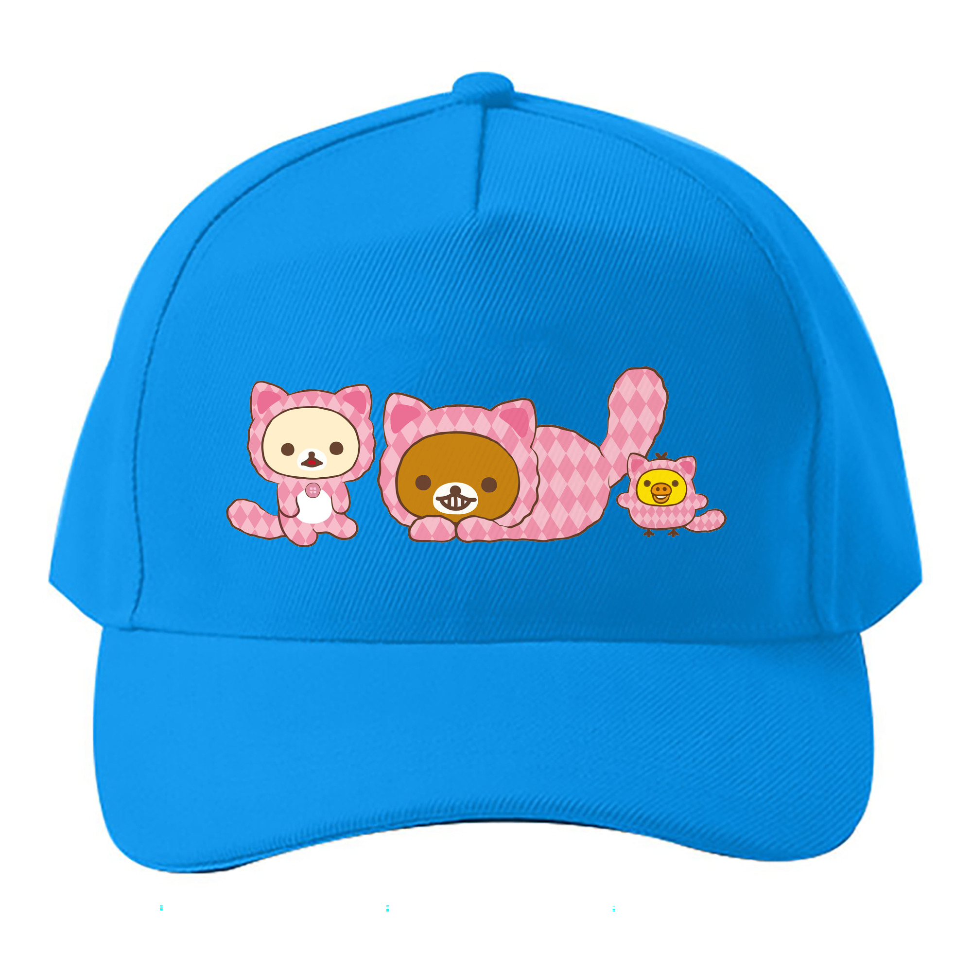 （画像用） リラックマ リラックマ キイロイトリ Rilakkuma Korilakkuma Kiiroitori ベースボールキャップ 綿100％ 男女兼用 帽子 スポーツ
